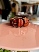 TIGER OF SWEDEN pleciony szeroki pasek
